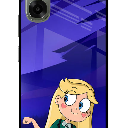 Star Glow Oppo A6x 5G Glass Case Back Cover by Casekaro