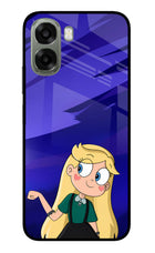 Star Glow Oppo A6x 5G Glass Case Back Cover by Casekaro