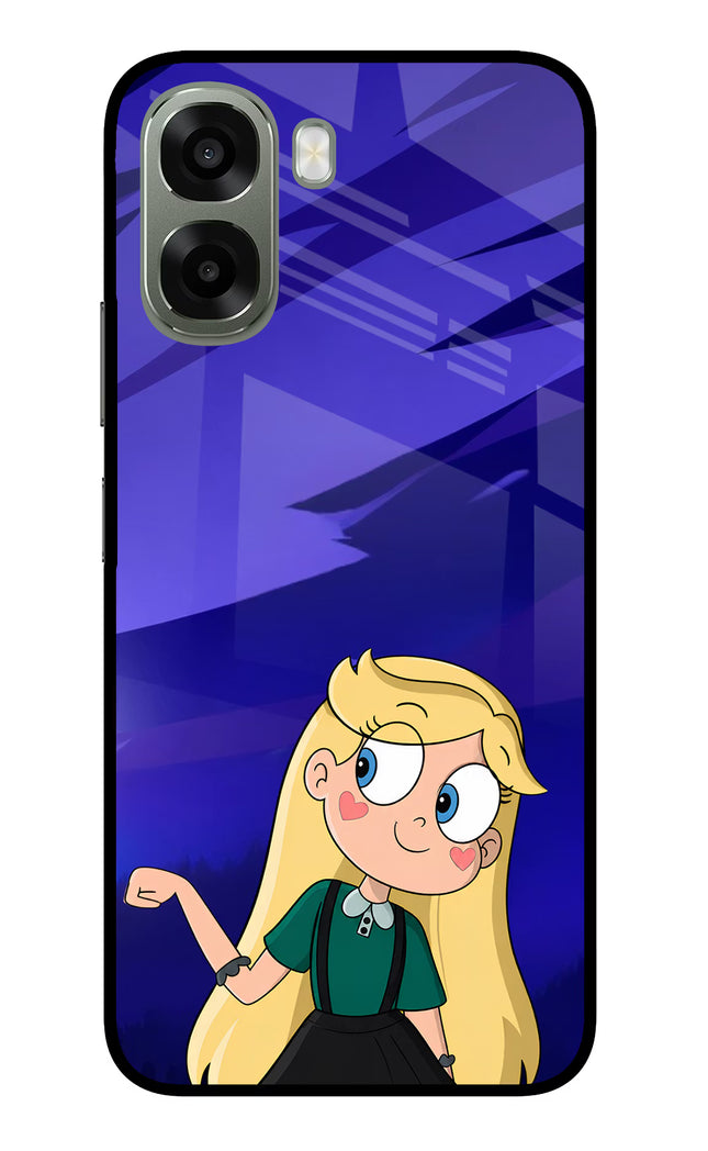 Star Glow Oppo A6x 5G Glass Case Back Cover by Casekaro