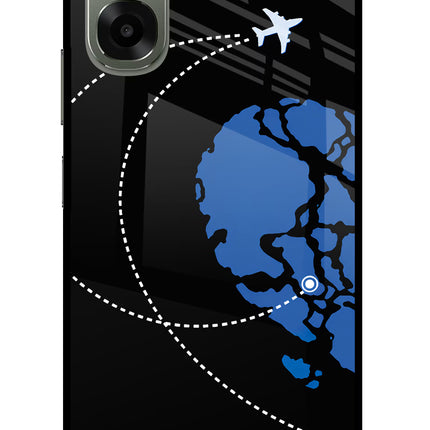 Love Orbit Oppo A6x 5G Glass Case Back Cover by Casekaro