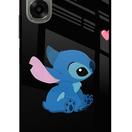 Stitch Crush Oppo A6x 5G Glass Case Back Cover by Casekaro