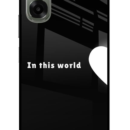 This World Oppo A6x 5G Glass Case Back Cover by Casekaro