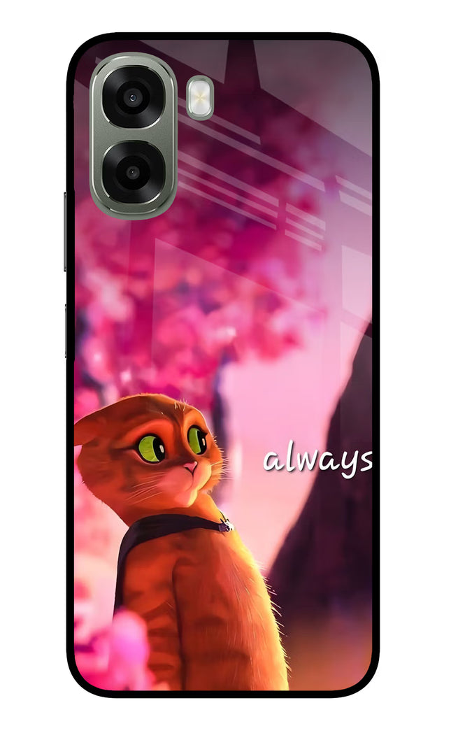 Always Cat Oppo A6x 5G Glass Case Back Cover by Casekaro