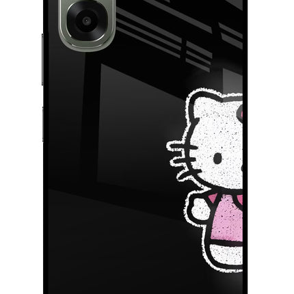 Kitty Charm Oppo A6x 5G Glass Case Back Cover by Casekaro