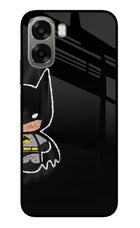 Bat Kitty Oppo A6x 5G Glass Case Back Cover by Casekaro