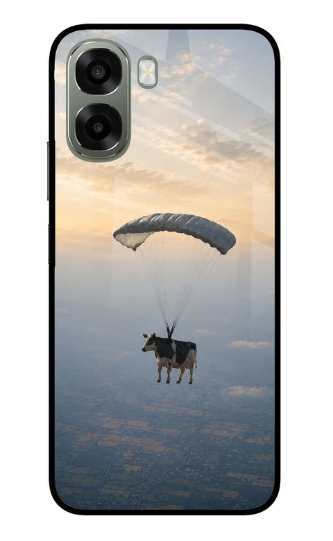 Skydiving Cow Oppo A6x 5G Back Cover