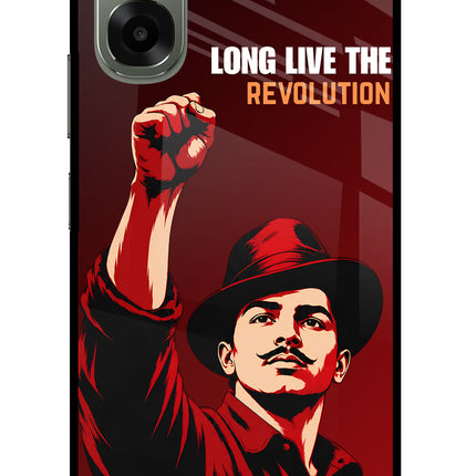Bhagat Singh Revolution Oppo A6x 5G Glass Case
