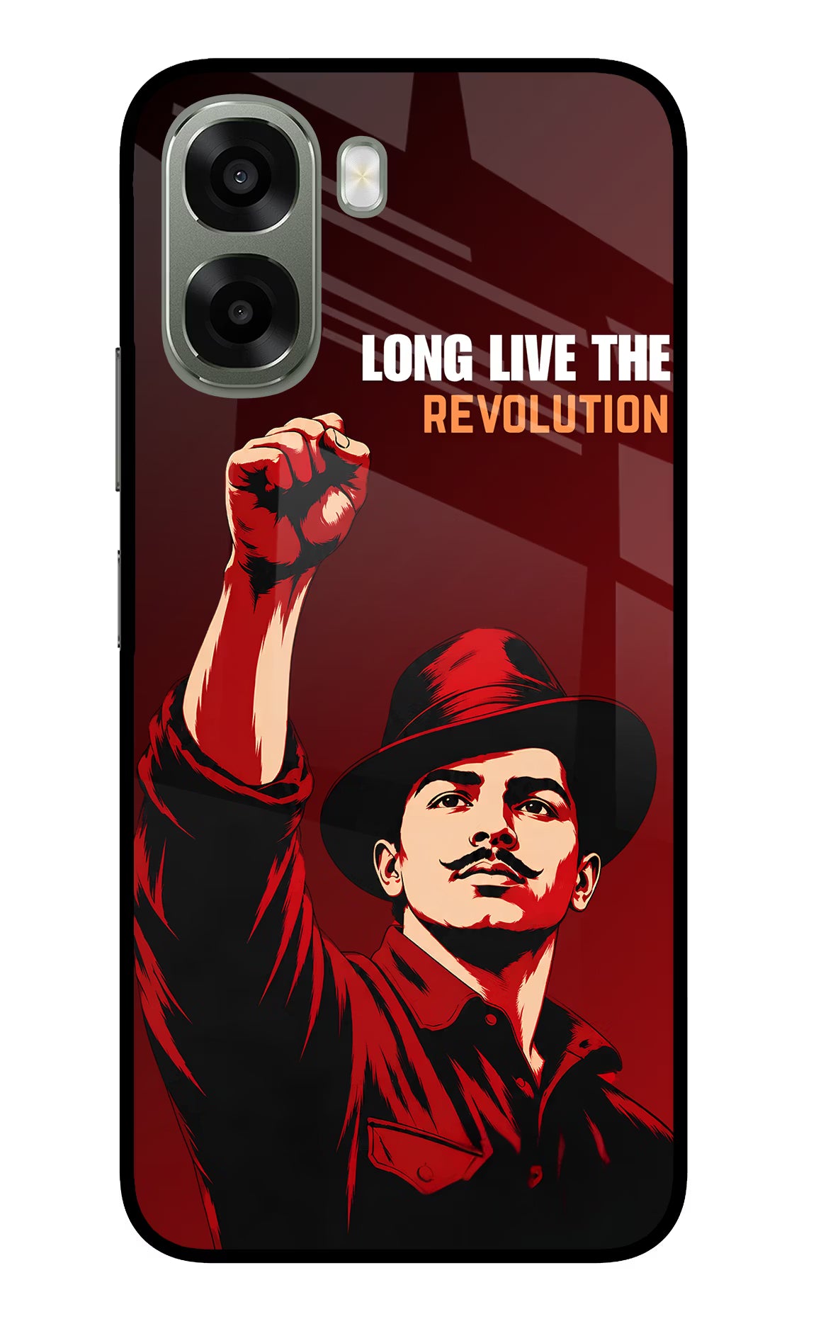Bhagat Singh Revolution Oppo A6x 5G Glass Case