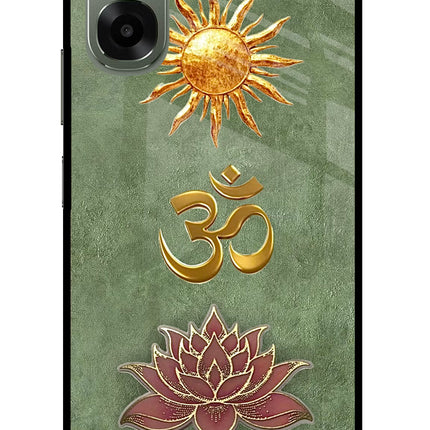 Om & Lotus Oppo A6x 5G Glass Case