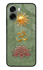 Om & Lotus Oppo A6x 5G Glass Case