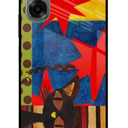 Pop Cat Oppo A6x 5G Glass Case
