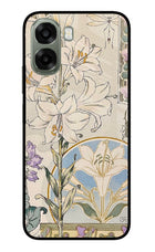 White Lily Oppo A6x 5G Glass Case