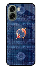 Koi Blue Oppo A6x 5G Glass Case