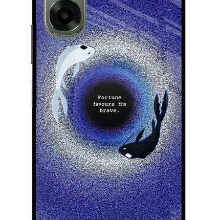 Dark Koi Oppo A6x 5G Glass Case