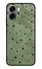 Green Stars Oppo A6x 5G Glass Case