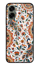 White Mayura Oppo A6x 5G Glass Case