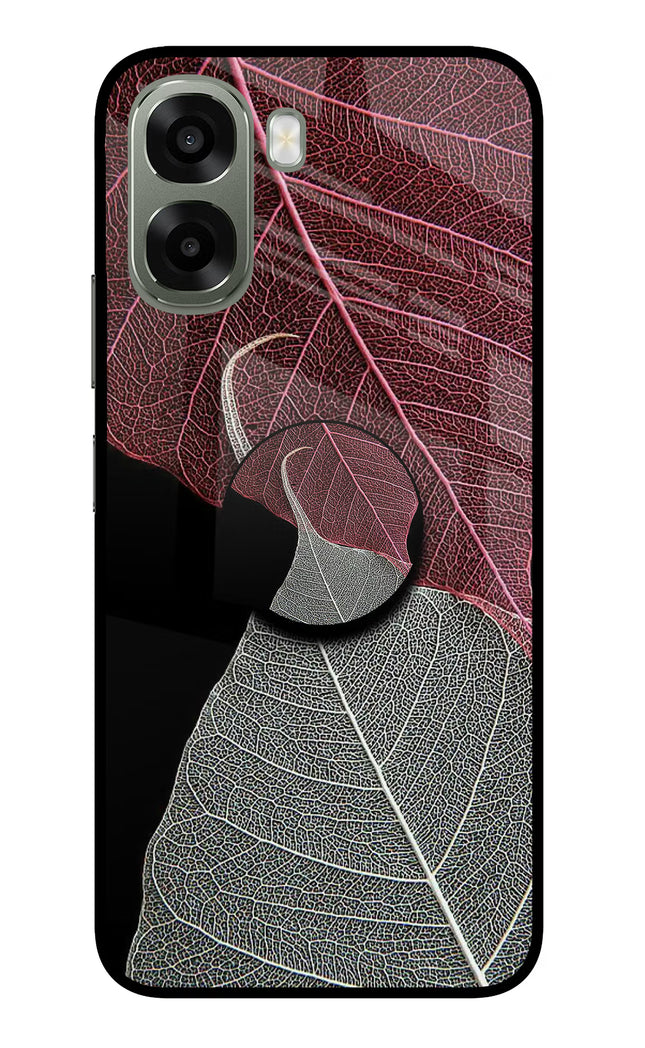 Leaf Pattern Oppo A6x 5G Pop Case by Casekaro