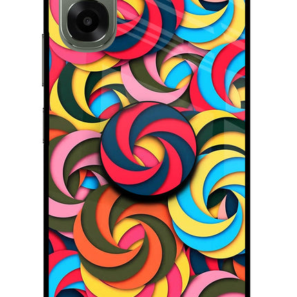 Spiral Pattern Oppo A6x 5G Pop Case by Casekaro