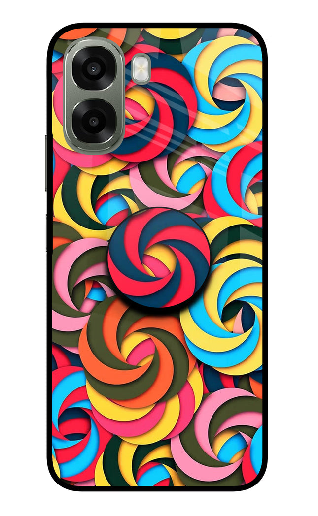 Spiral Pattern Oppo A6x 5G Pop Case by Casekaro