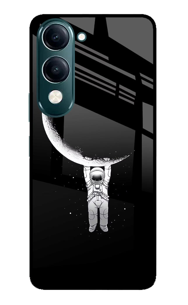 Moon Space iQOO Z10 Lite 5G Glass Case Back Cover by Casekaro
