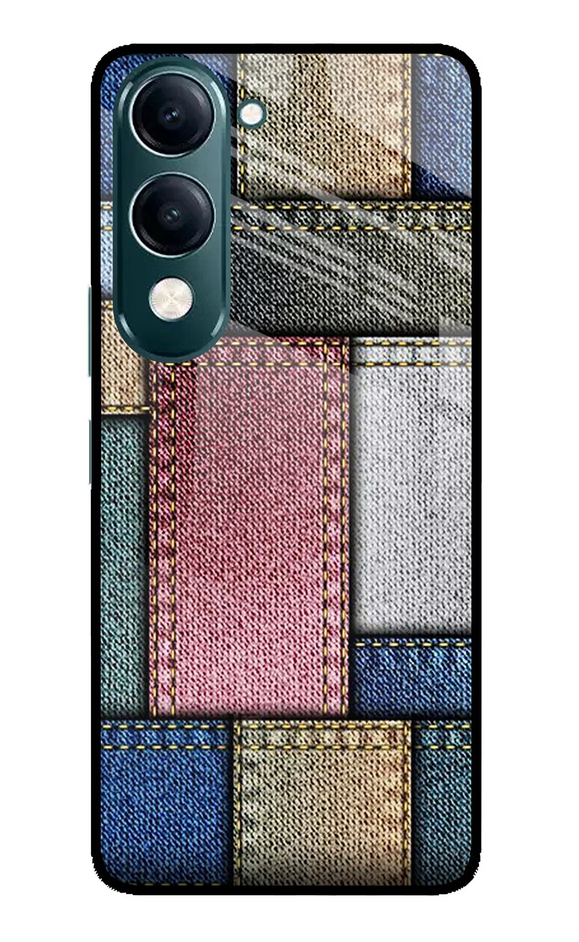 Multicolor Jeans iQOO Z10 Lite 5G Glass Case