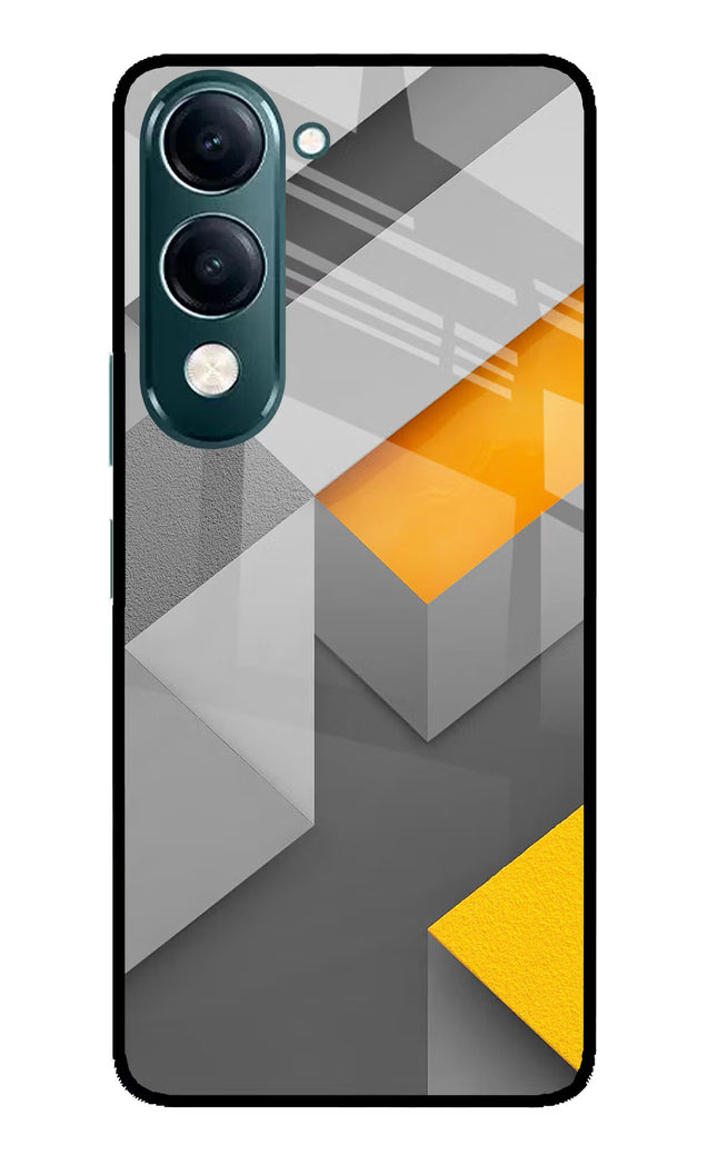 Abstract iQOO Z10 Lite 5G Glass Case Back Cover by Casekaro