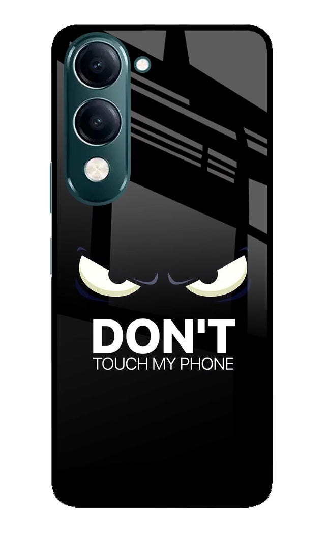 Don'T Touch My Phone iQOO Z10 Lite 5G Glass Case Back Cover by Casekaro