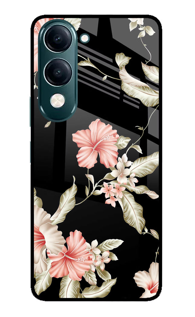 Flowers iQOO Z10 Lite 5G Glass Case Back Cover by Casekaro