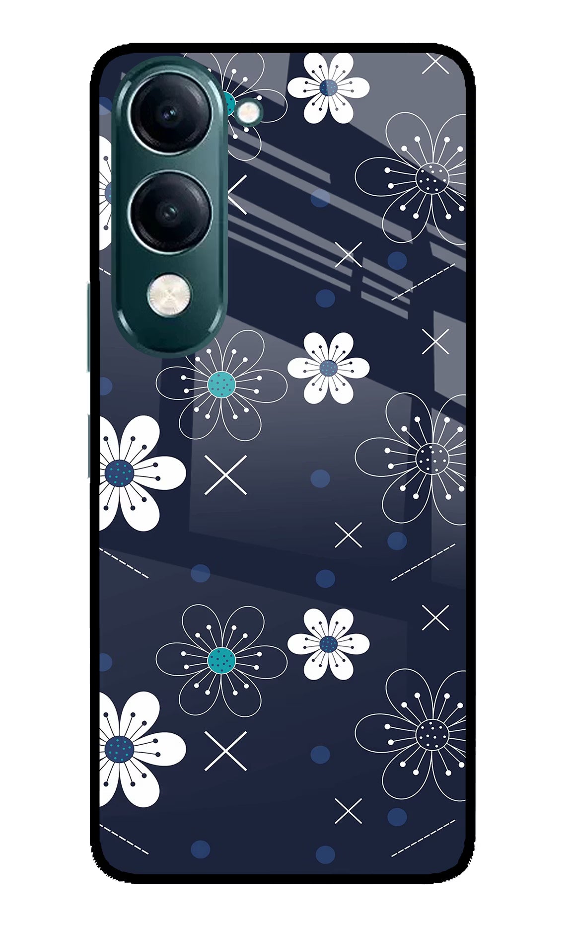 Flowers iQOO Z10 Lite 5G Glass Case