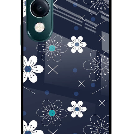 Flowers iQOO Z10 Lite 5G Glass Case Back Cover by Casekaro
