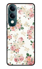 Flowers iQOO Z10 Lite 5G Glass Case Back Cover by Casekaro