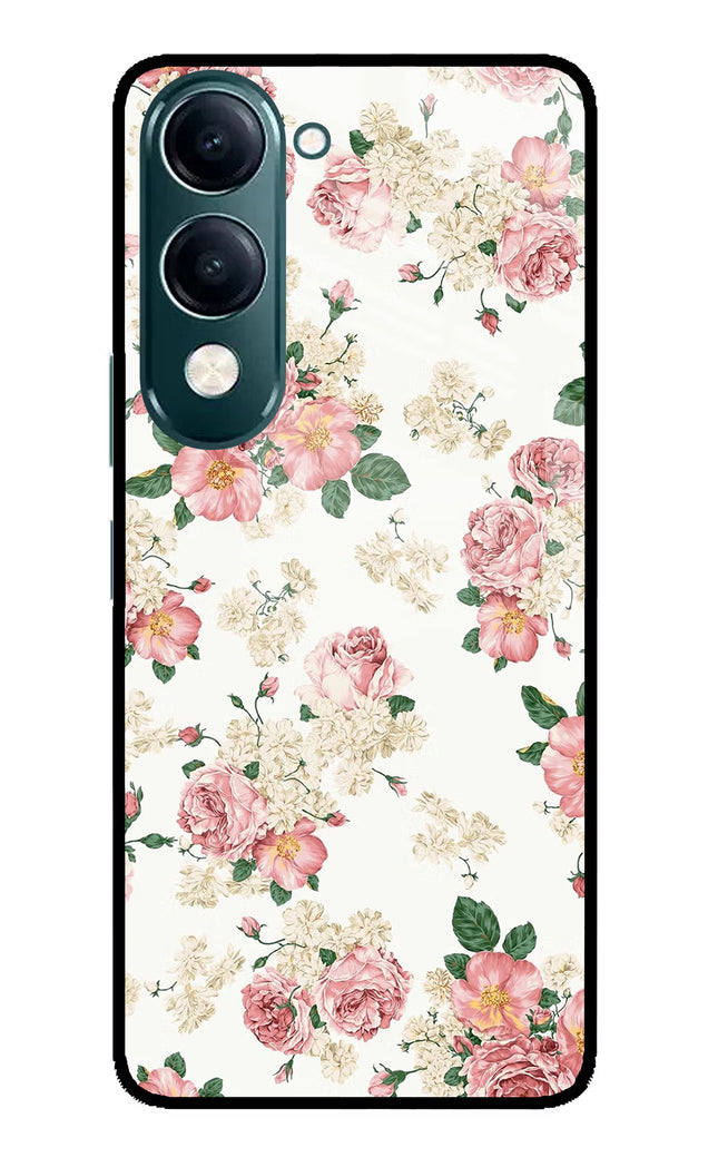 Flowers iQOO Z10 Lite 5G Glass Case Back Cover by Casekaro