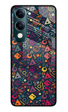 Geometric Abstract iQOO Z10 Lite 5G Glass Case Back Cover by Casekaro
