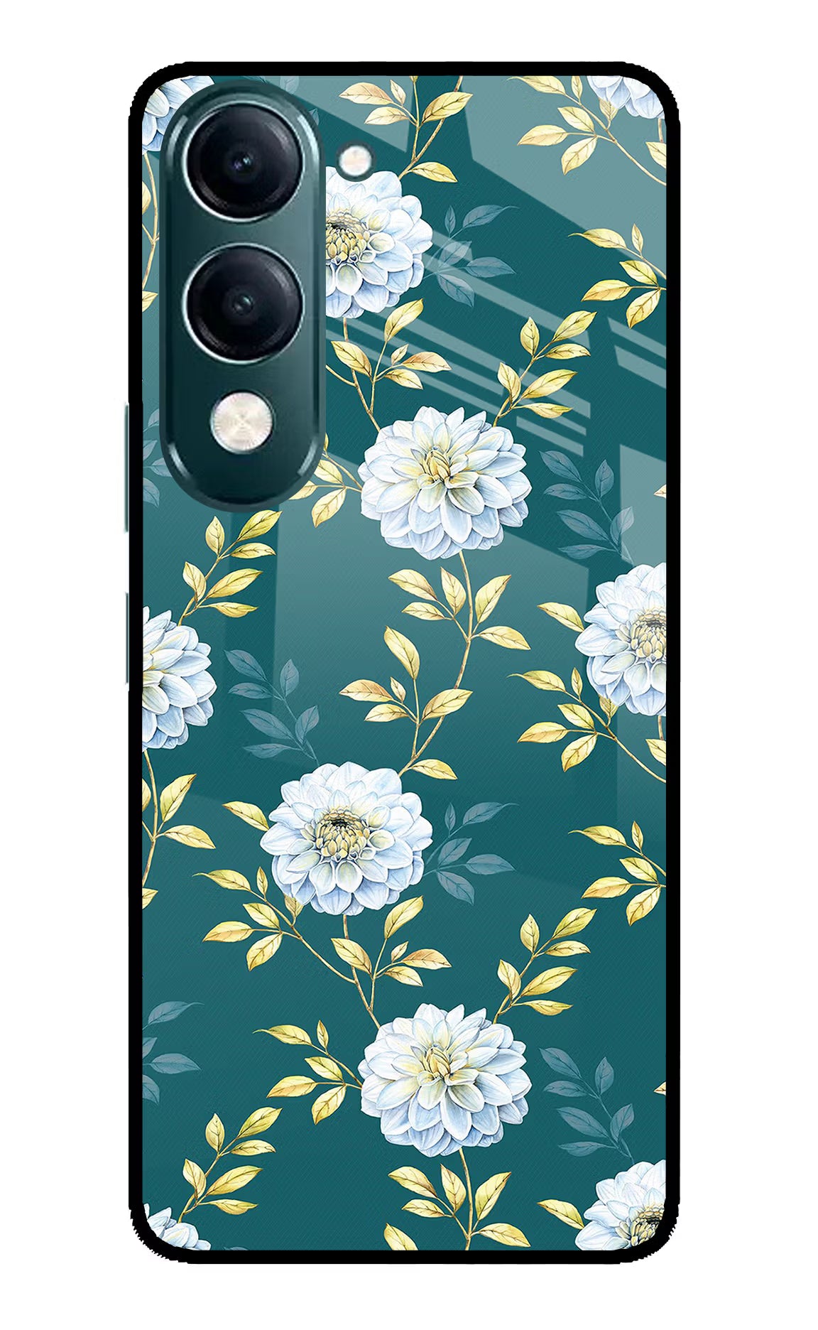 Flowers iQOO Z10 Lite 5G Glass Case