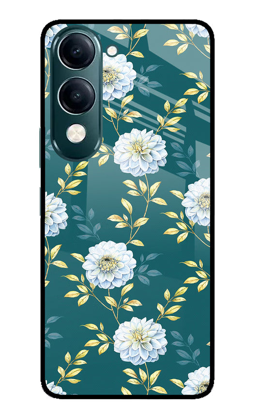 Flowers iQOO Z10 Lite 5G Glass Case