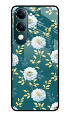 Flowers iQOO Z10 Lite 5G Glass Case Back Cover by Casekaro