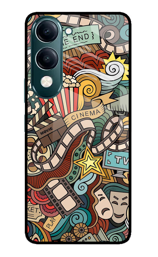 Cinema Abstract iQOO Z10 Lite 5G Glass Case Back Cover by Casekaro