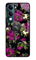 Flowers iQOO Z10 Lite 5G Glass Case Back Cover by Casekaro