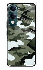Camouflage iQOO Z10 Lite 5G Glass Case Back Cover by Casekaro