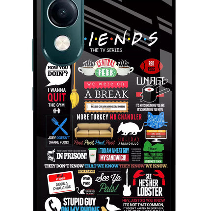FRIENDS iQOO Z10 Lite 5G Glass Case Back Cover by Casekaro