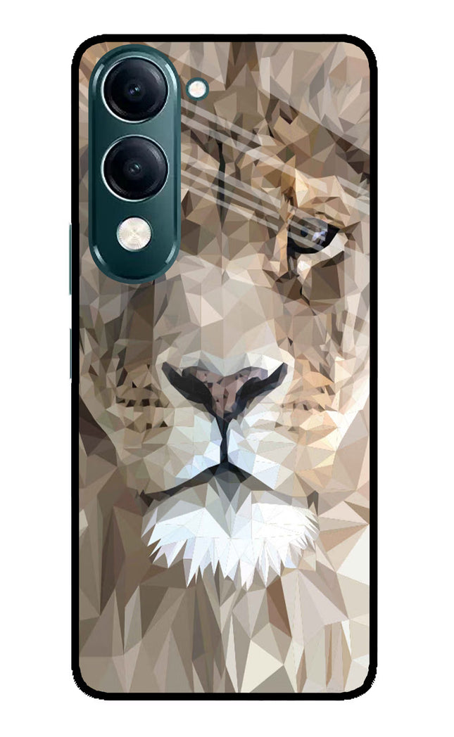 Lion Art iQOO Z10 Lite 5G Glass Case Back Cover by Casekaro