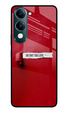 Do Shit You Love iQOO Z10 Lite 5G Glass Case Back Cover by Casekaro