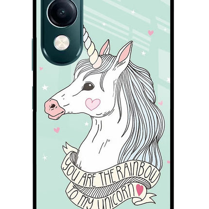 Unicorn Wallpaper iQOO Z10 Lite 5G Glass Case Back Cover by Casekaro