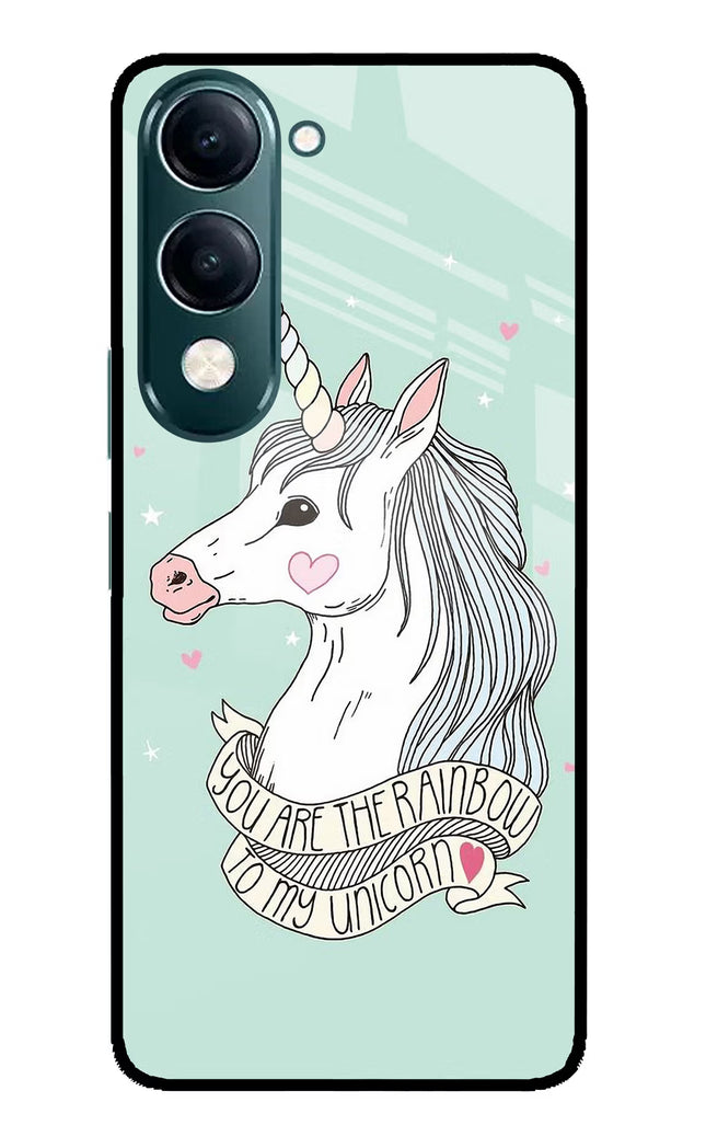 Unicorn Wallpaper iQOO Z10 Lite 5G Glass Case Back Cover by Casekaro