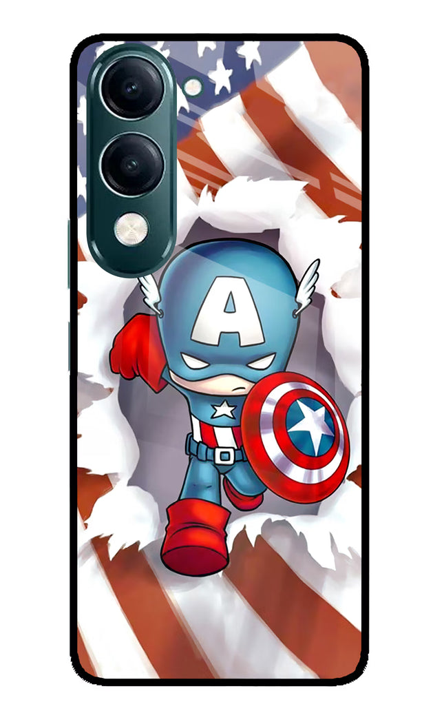 Captain America iQOO Z10 Lite 5G Glass Case Back Cover by Casekaro