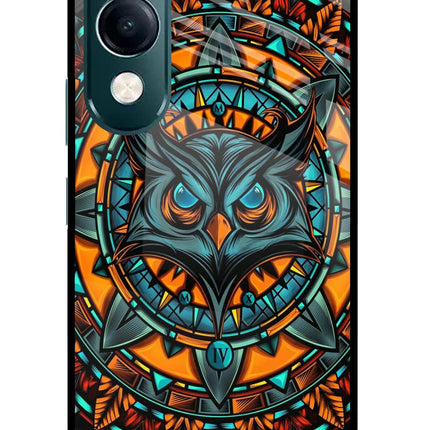 Angry Owl Art iQOO Z10 Lite 5G Glass Case Back Cover by Casekaro