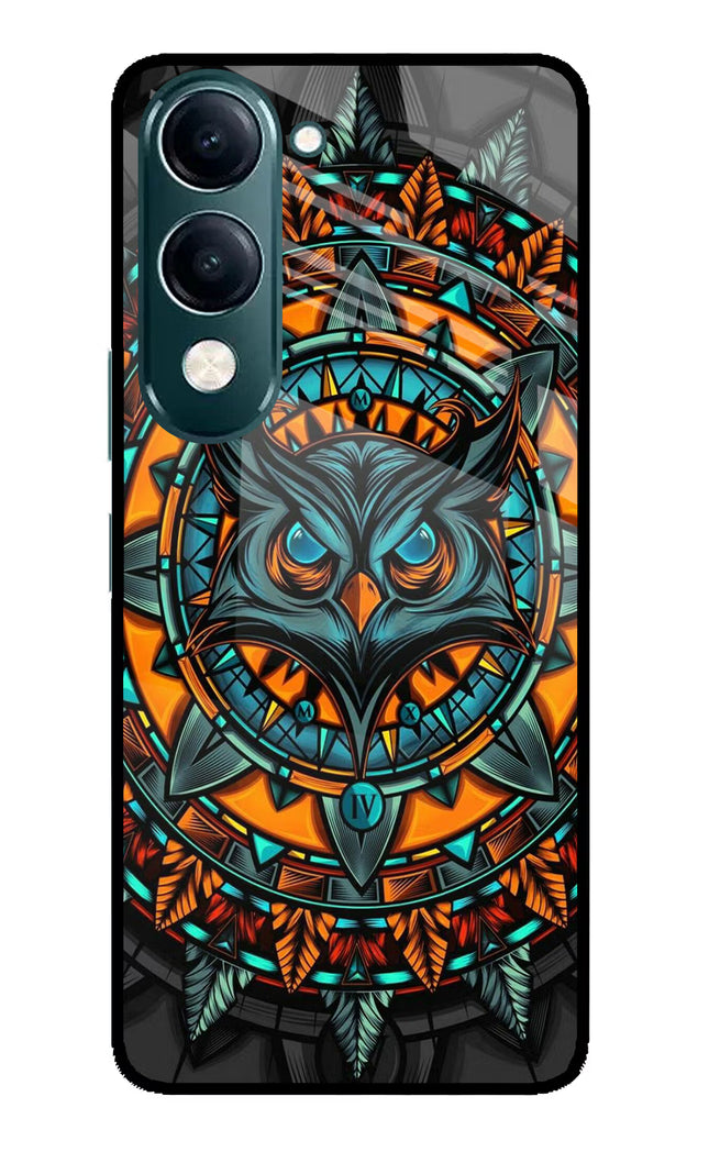 Angry Owl Art iQOO Z10 Lite 5G Glass Case Back Cover by Casekaro