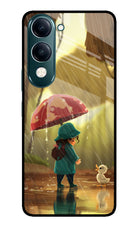 Rainy Day iQOO Z10 Lite 5G Glass Case Back Cover by Casekaro