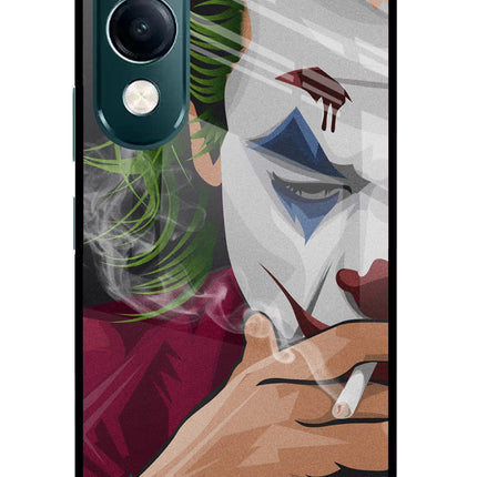Joker Smoking iQOO Z10 Lite 5G Glass Case Back Cover by Casekaro
