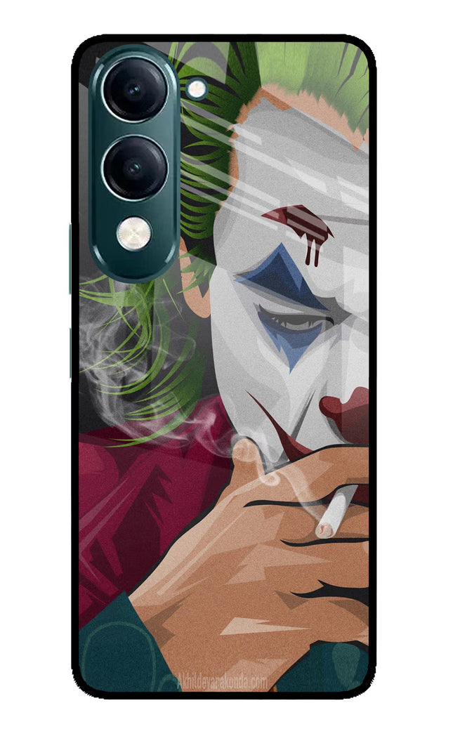 Joker Smoking iQOO Z10 Lite 5G Glass Case Back Cover by Casekaro